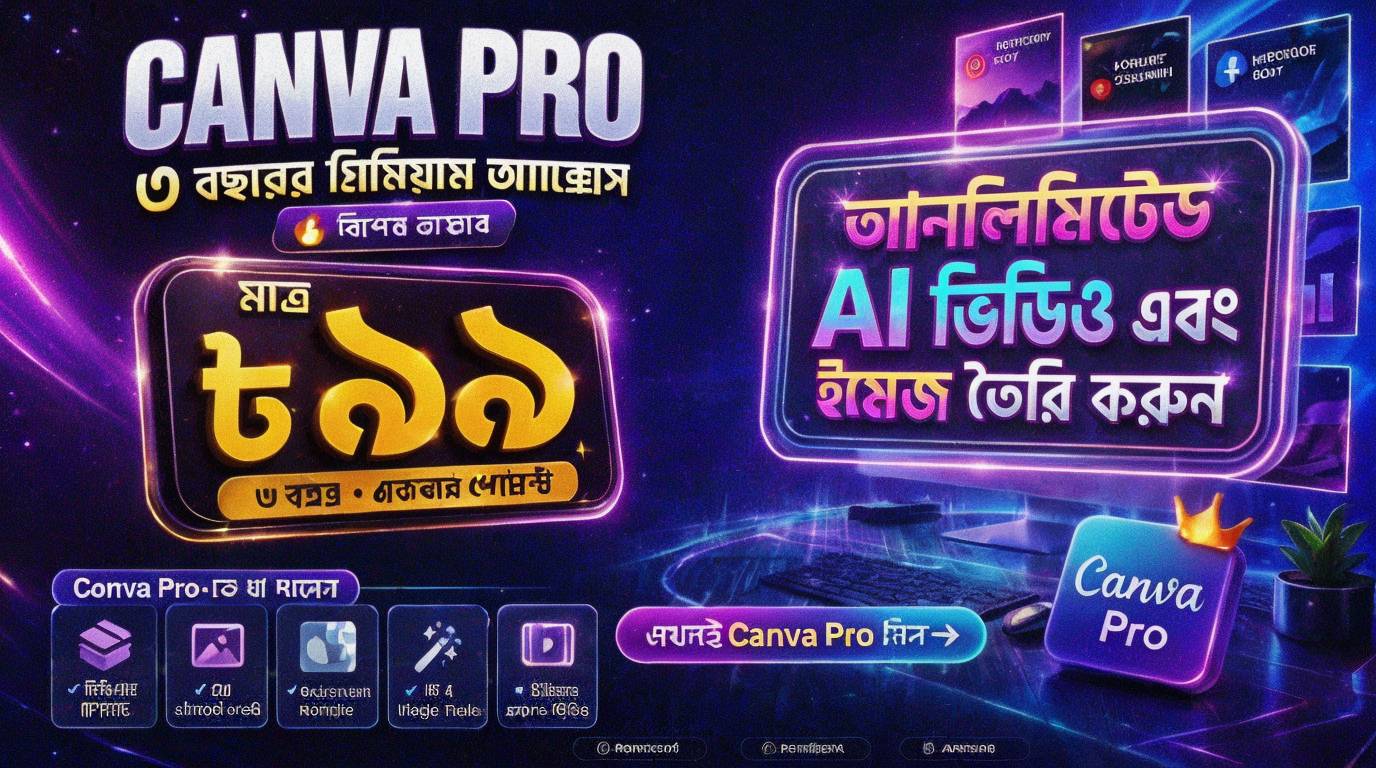 ক্যানভা প্রিমিয়াম নিয়ে আনলিমিটেড Ai ভিডিও এবং ইমেজ তৈরি করুন