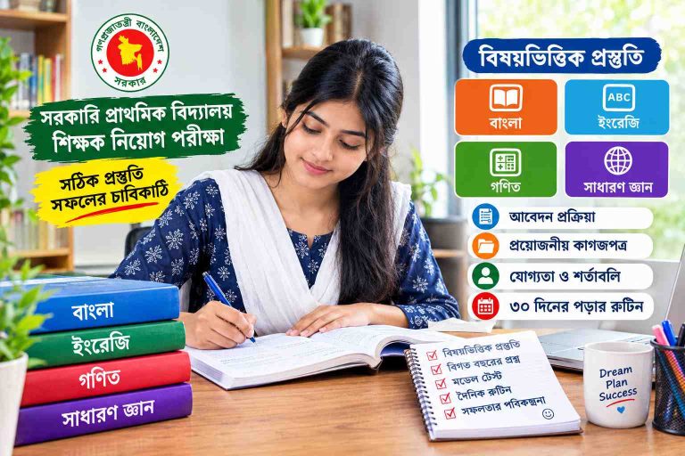 সরকারি প্রাথমিক বিদ্যালয় শিক্ষক নিয়োগ পরীক্ষার পূর্ণাঙ্গ প্রস্তুতি: নতুনদের জন্য সম্পূর্ণ গাইড