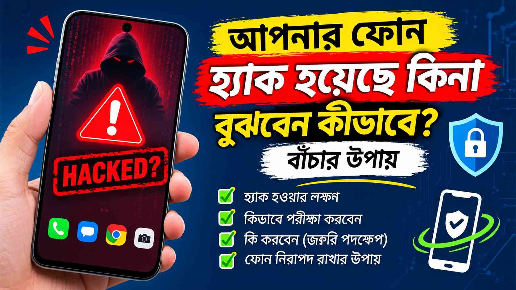 আপনার ফোন হ্যাক হয়েছে কিনা বুঝবেন কীভাবে? বাঁচার উপায়