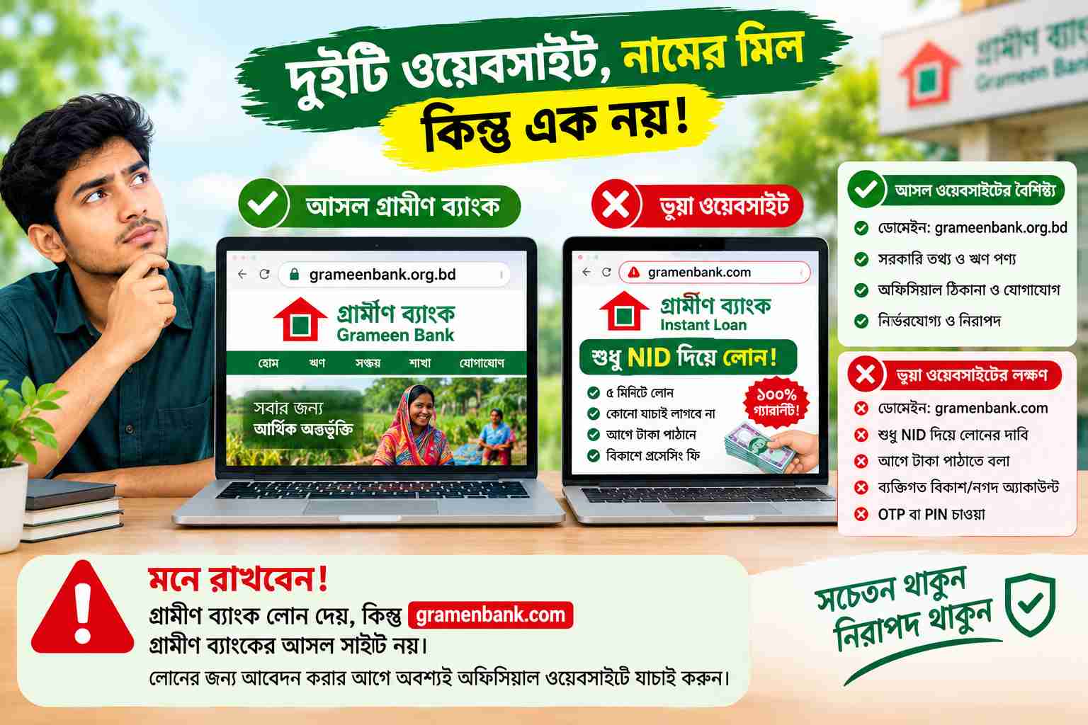 gramenbank.com সাইটটা কি সত্যিই লোন দেয় নাকি দেয় না? আসল তথ্য জানুন