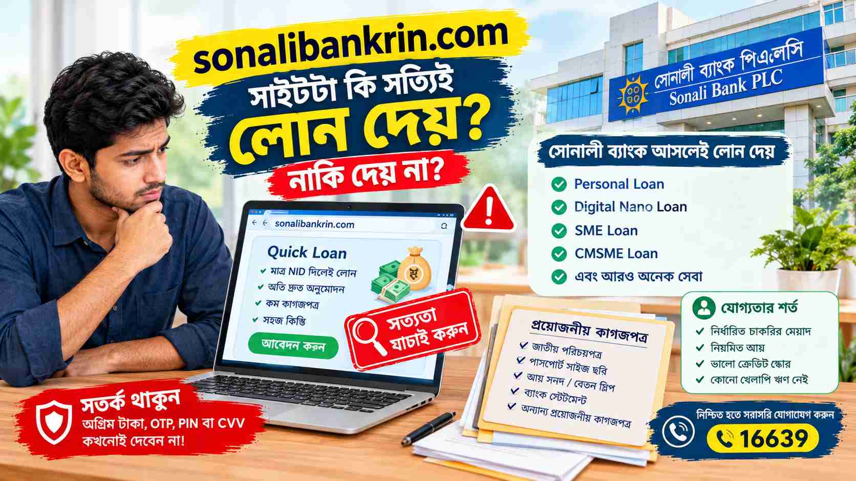 sonalibankrin.com সাইটটা কি সত্যিই লোন দেয় নাকি দেয় না, আসল তথ্য জানুন!