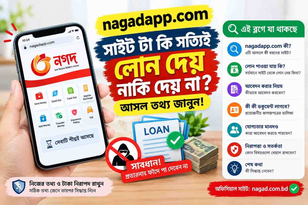 nagadapp.com সাইটটা কি সত্যিই লোন দেয় নাকি দেয় না? আসল তথ্য জানুন!