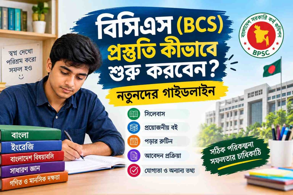 বিসিএস (BCS) প্রস্তুতি কীভাবে শুরু করবেন? নতুনদের গাইডলাইন