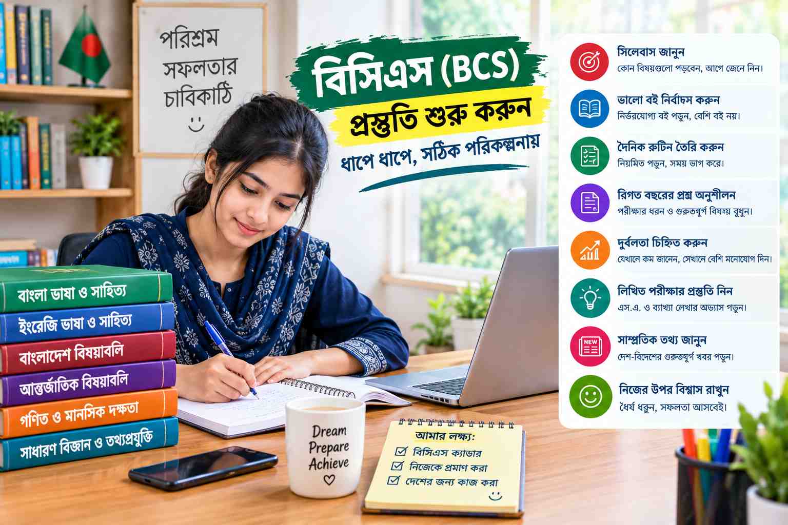 বিসিএস (BCS) প্রস্তুতি কীভাবে শুরু করবেন? নতুনদের গাইডলাইন