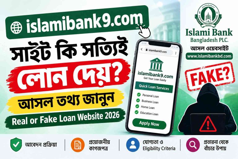 islamibank9.com সাইট কি সত্যিই লোন দেয়? আসল তথ্য জানুন | Real or Fake Loan Website 2026