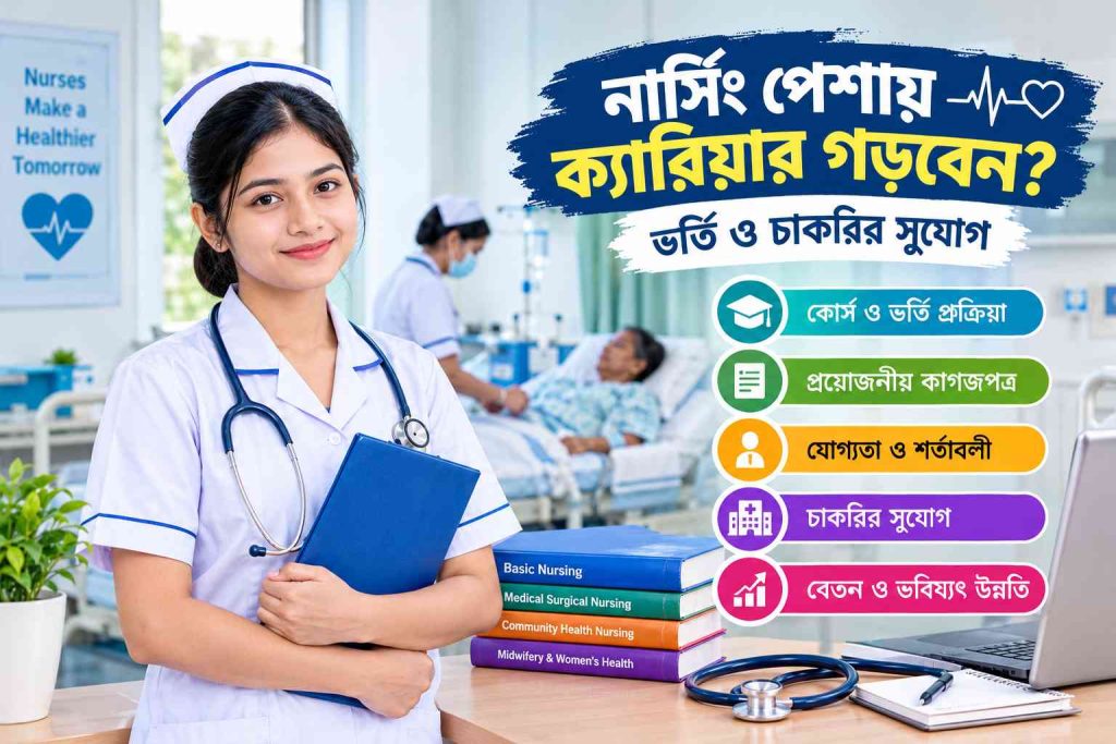 নার্সিং পেশায় ক্যারিয়ার কীভাবে গড়বেন? ভর্তি ও চাকরির সুযোগ