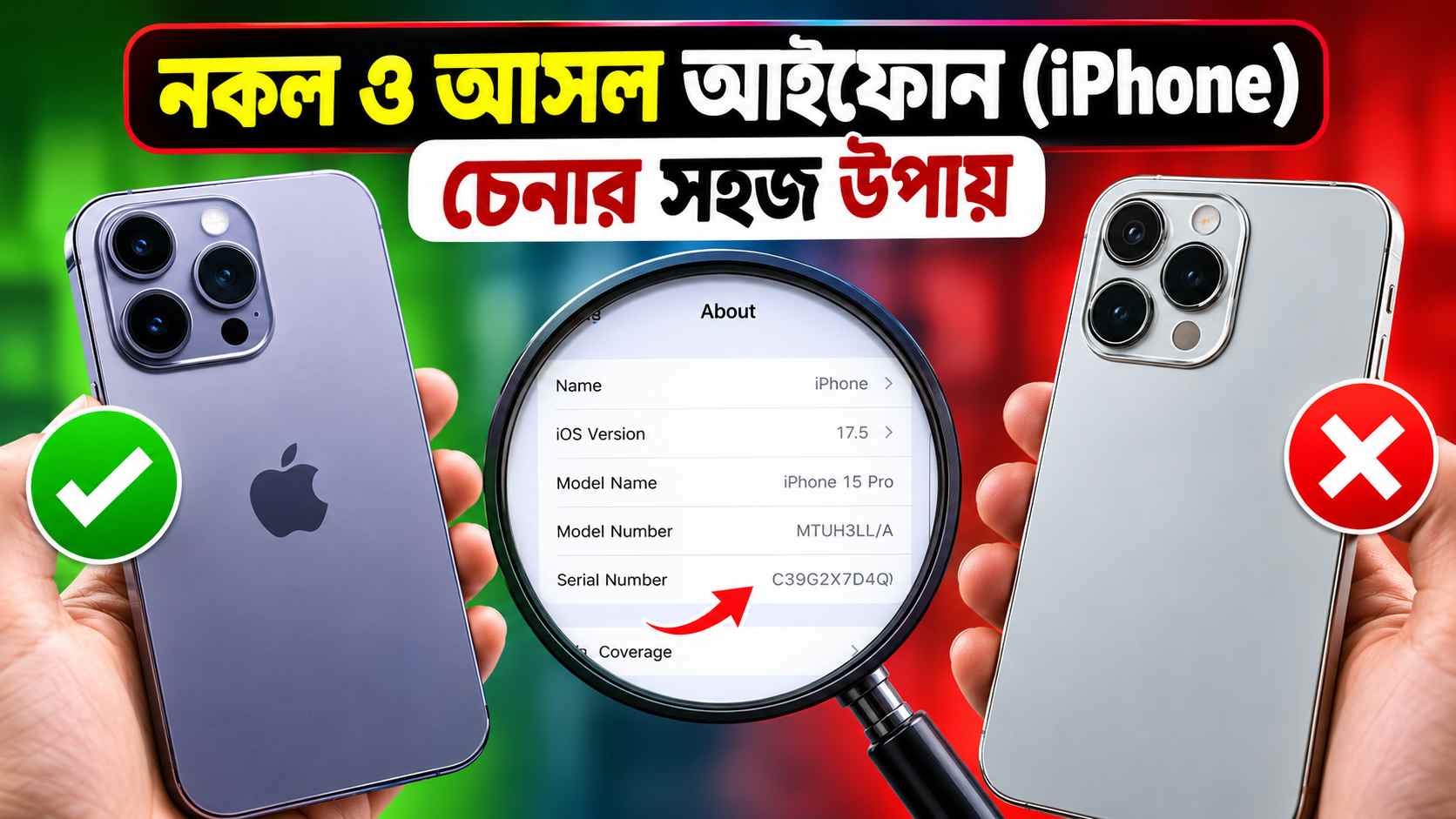 নকল ও আসল আইফোন (iPhone) চেনার সহজ উপায়: কেনার আগে জেনে নিন সম্পূর্ণ গাইড