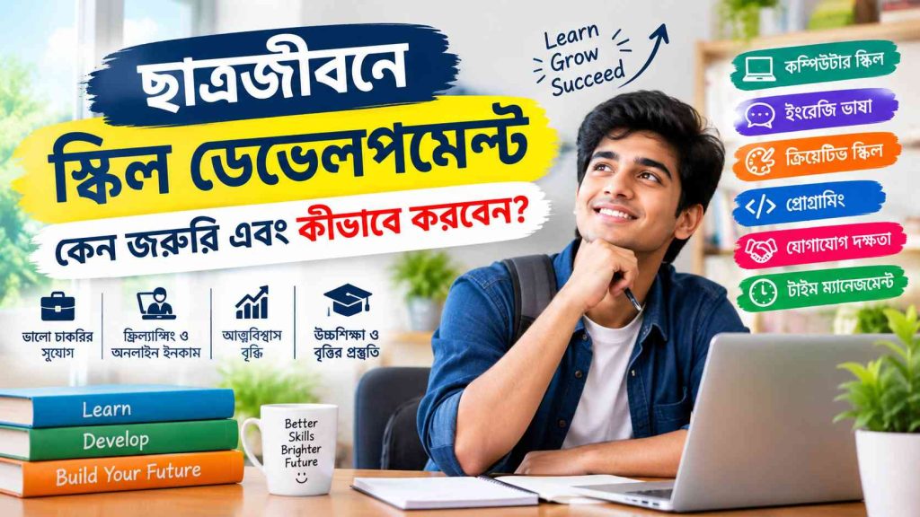 ছাত্র জীবনে স্কিল ডেভেলপমেন্ট কেন জরুরি এবং কীভাবে করবেন? সম্পূর্ণ গাইড