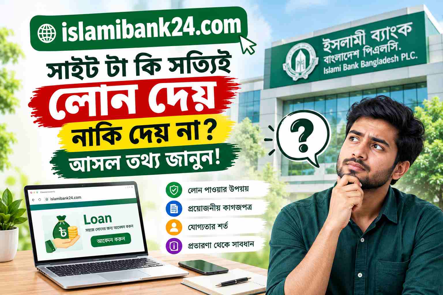 islamibank24.com সাইটটা কি সত্যিই লোন দেয় নাকি দেয় না আসল তথ্য জানুন!