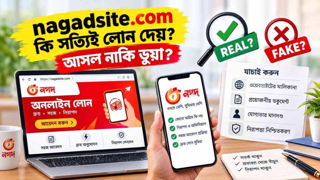 NAGADSITE.COM কি সত্যিই লোন দেয়? আসল নাকি ভুয়া | NAGAD LOAN REAL OR FAKE 2026 2